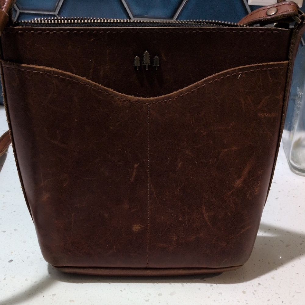 Portland Leather Dark Brown Messenger Bag